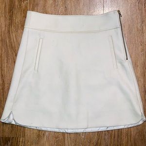 JCREW Winter white wool skirt